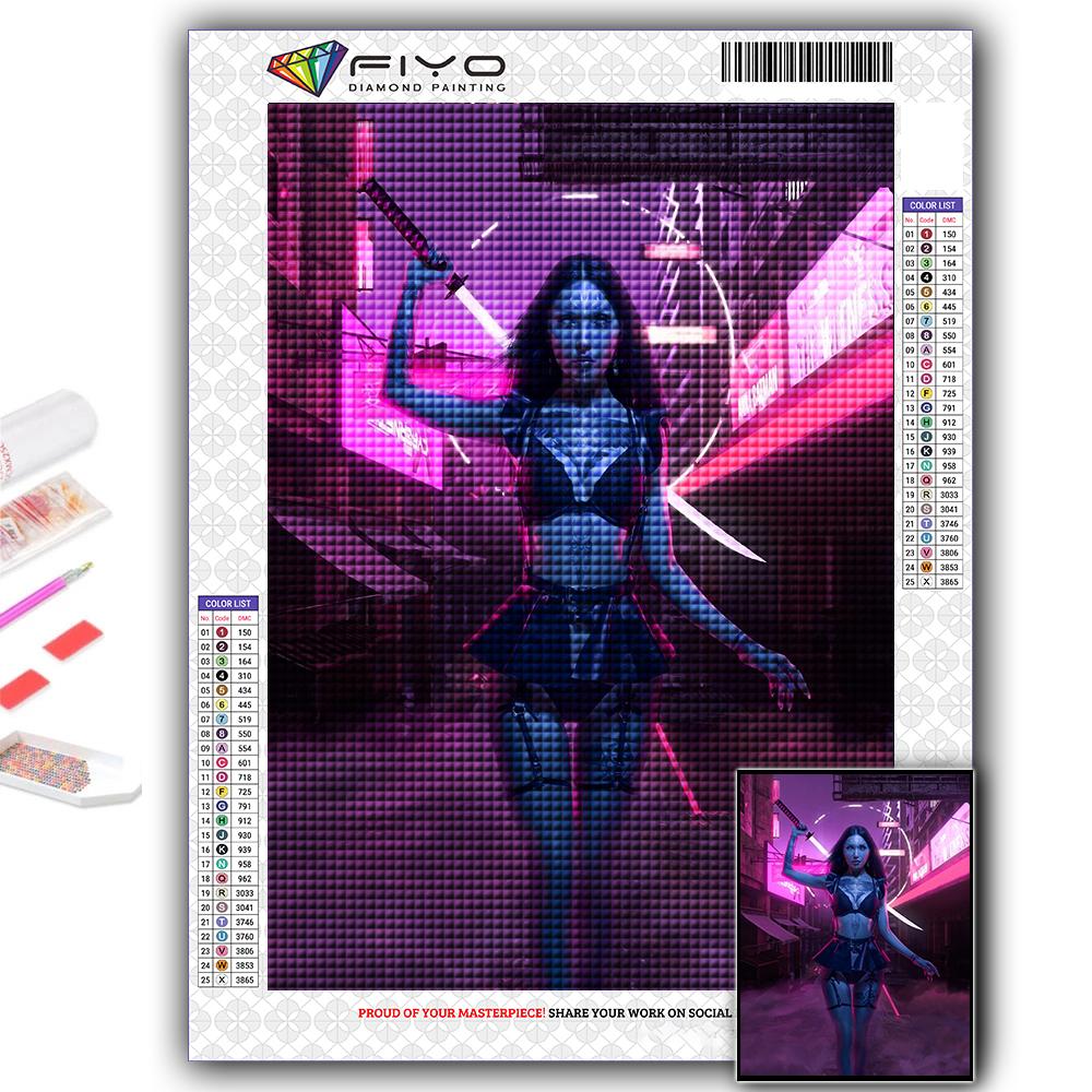 DIY 5D алмазная живопись Киберпанк сексуальное искусство вышивка крестом комплект полная дрель вышивка мозаика художественная картина стразы подарок