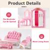 Горячая Распродажа Милый Kawaii Розовый 10 Предметов/Лот Миниатюрный Кукольный Домик Мебель Аксессуар Детские Игрушки Кухня Кулинария Вещи Для Девочек Подарки