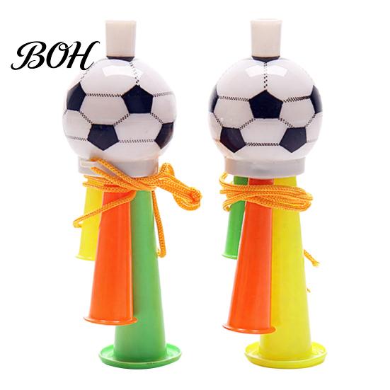 Football Party Favor 2Pcs Soccer Cheering Horn, 3 Tone Sports Fan Noise Maker, Three-tone Cheer Horn Handheld Stadium Trumpet for Game Day, Accessory