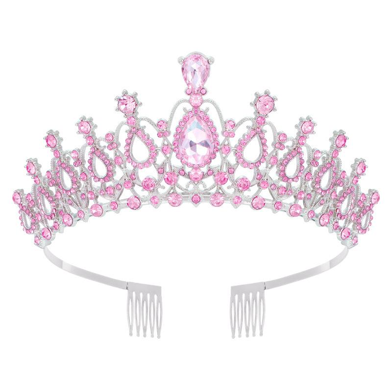 Модная хрустальная корона со стразами, изысканная элегантная металлическая корона, свадебная невеста, день рождения, вечеринка, выпускной, аксессуары для волос