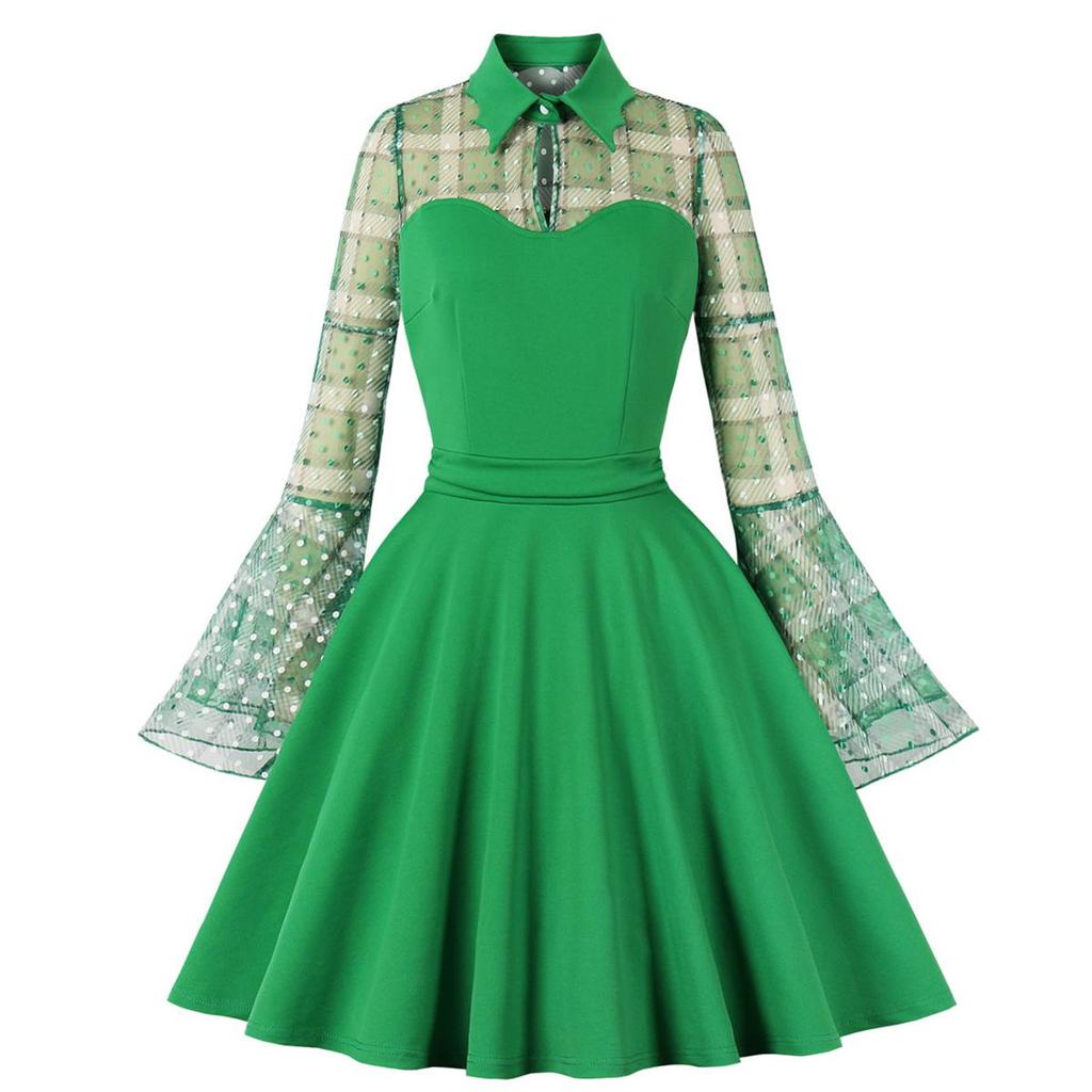 Женские ретро-готические свободные платья с вышитыми развевающимися рукавами и вырезом в форме сердца Платье на Хэллоуин Вечерняя коктейльная вечеринка Повседневная одежда Одежда для особых случаев S-4XL