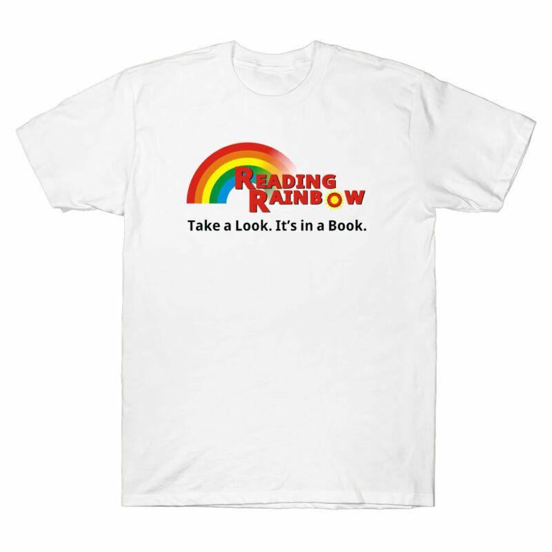 Rainbow Take A Look It's In A Book Tee Men's Cotton Short Sleeve T-Shirt