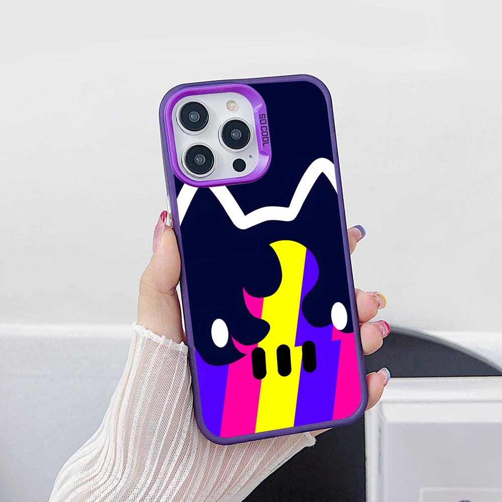 Чехол для телефона SK8 Infinity Мия Чинен для iPhone 17 16 15 14 13 12 11 X XR XS Air Pro Max Plus Фиолетовый Цветной Серебристый Чехол