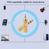 2 Pack Stereo 6.5mm to 3.5mm Jack Adapter 3.5mm to 6.5mm Speaker Connector Jack Aux Cable  Headphone