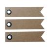 180 Kraft Labels 5 Cm - Pennant