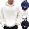 Warm Hoodie Plush Pullovers Men Winter Solid Long Sleeve Pockets Hooded Sweatshirts Male Hoodies Jumper