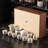 Chaxun Master Handmade Ceramic Tea Set - 10-Piece Gift Set