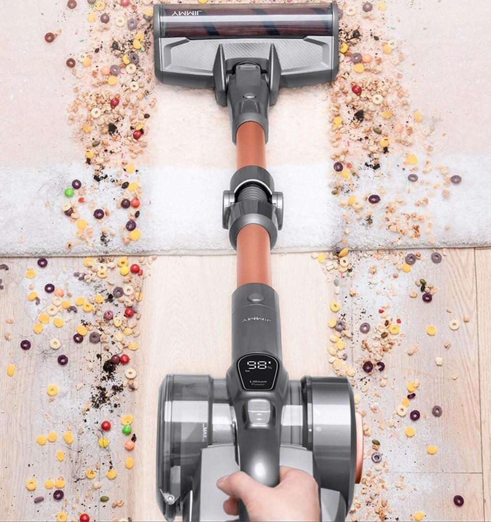 Восстановленный беспроводной ручной пылесос JIMMY H9 Pro 24000Па всасывание 200AW Мощное всасывание Время работы 80 минут Светодиодный дисплей