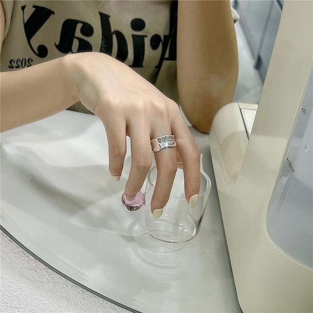 Дизайн Девушка Подарок Волнистый Узор Винтажное Кольцо Женское Кольцо с Открытием Модная Бижутерия Кольцо в Корейском Стиле