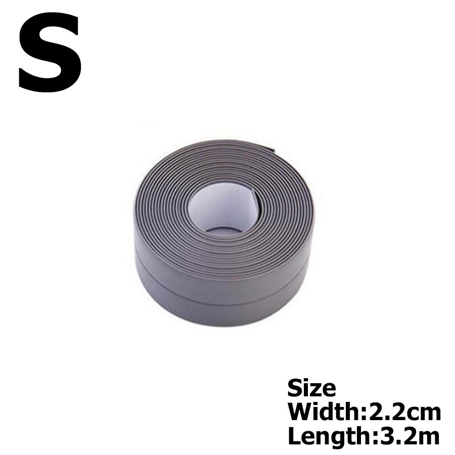 6Colors Bathroom Anti-mold Tape 3.2m 2 Sizes Available Kitchen Waterproof Sealing Tape Bathroom Toilet Wall Corner Line Tape