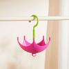 2Pcs Punch Free Umbrella Rotation Coat Hanger 5 Claw Bag Hooks  for Home