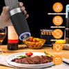 Стеклянная мельница для морской соли и перца, солонка и перечница из нержавеющей стали для кухни, электрическая автоматическая мельница для перца, мельница для соли