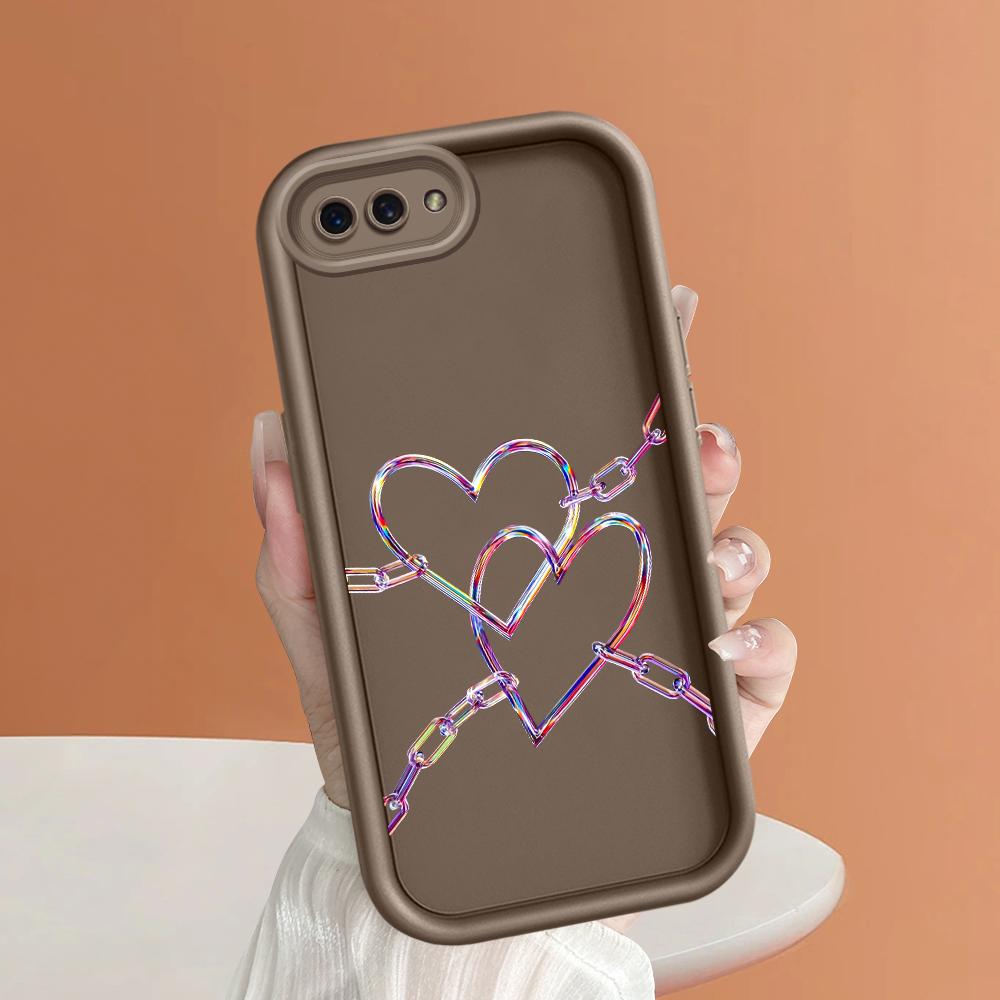 Мягкие силиконовые квадратные лестницы с мультяшным узором, полное покрытие, защита камеры, противоударный чехол для OPPO Reno Realme OnePlus