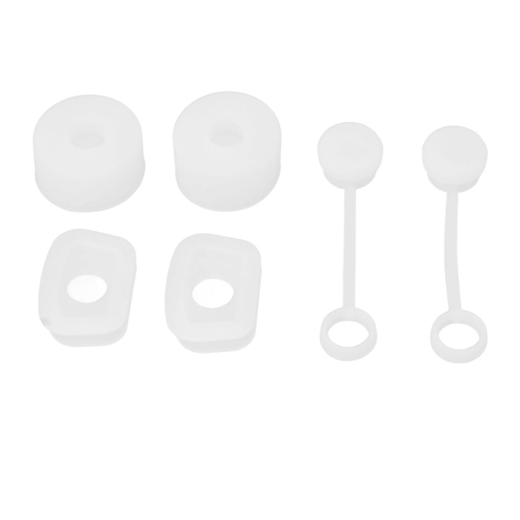 6 шт. заглушка для стакана соломинки герметичная многоразовая крышка для соломинки квадратная круглая заглушка для предотвращения проливания силиконовая утечка