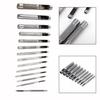 14pcs Leather Hole Punch Punching Tools Leather Hollow Round Drilling Puncher Kit  1-10mm Punching For Clothing Belt Canvas