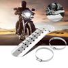 Motorcycle Hole Heat   Curve Exhaust Pipe Cover Black