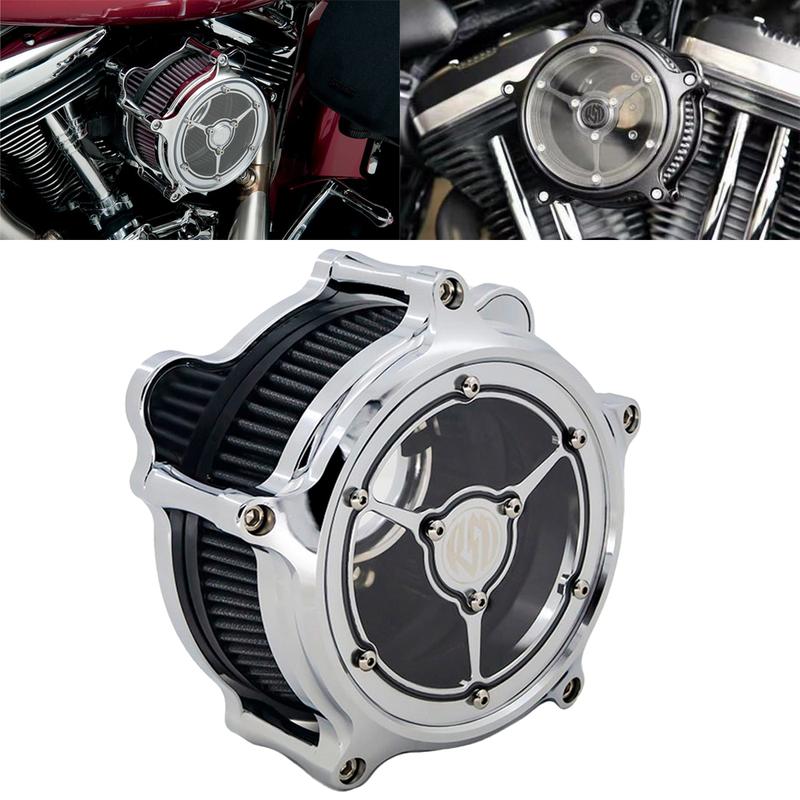 RSD Фильтр воздушного фильтра Clarity Хром Для Harley Sportster Iron 883 1200 Dyna Softail FXSTC Fat Bob Touring FLHT FLHTC