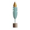 Modern Feather Wooden Fashion Table Desktop Party Home Ornaments Office Home Decoration Bedroom