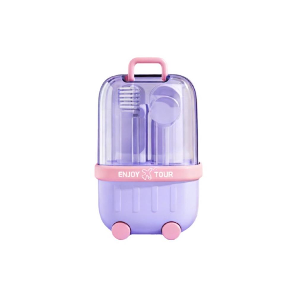 Plastic Travel Toothbrush Cup Set Portable Storage Box New Brushing Cup Set Travel Oral Care