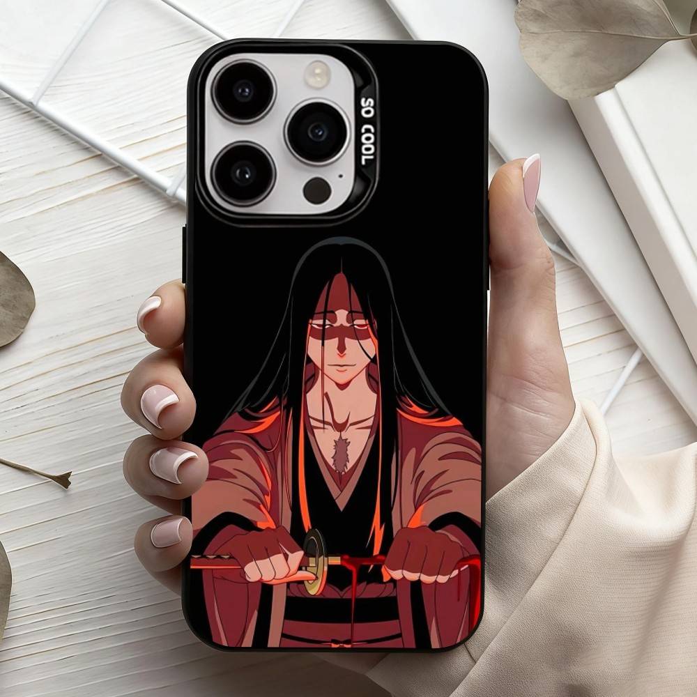 Чехол для телефона R-Retsu Unohana B-Bleachs для iPhone17,16,15,14,13,12,11 Plus,Pro Max Черный Конфетный серебристый чехол для телефона