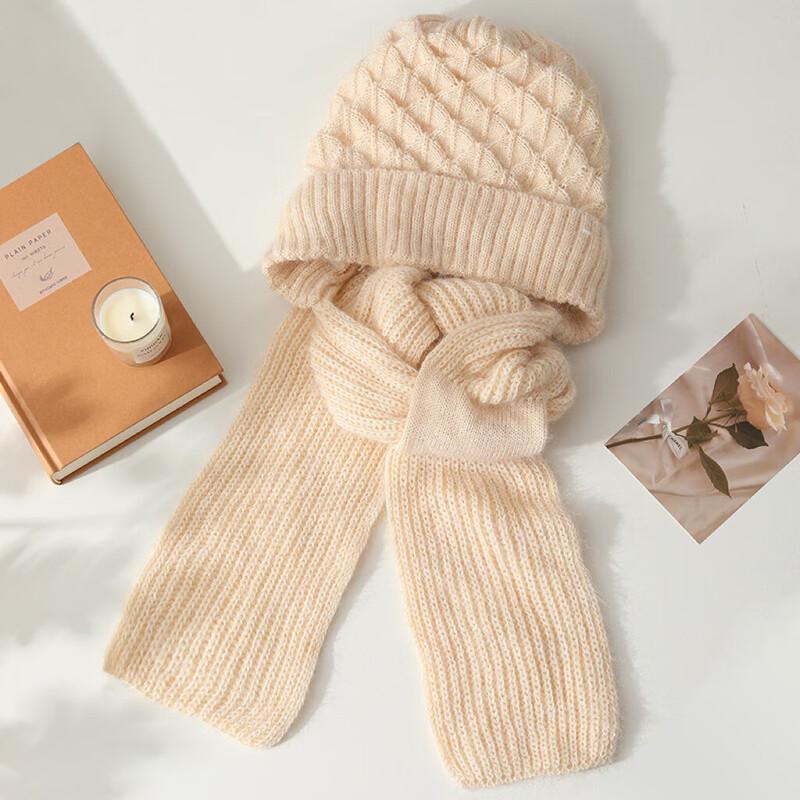 Winter Knitted Hat and Scarf Set