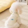 Puppy Dog Vest Autumn and Winter Small Dog Color Embroidered Bear Vest Cotton Coat Cat Warm Pet Clothes