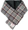 Короткий шарф Sleeping Sheep из твида Harris, с подкладкой, унисекс, на флисовой подкладке, с чехлом, подкладка из боа, шарф-вставка (Серый Винный Клетчатый)