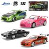 Игрушки Джада 1:32 Быстрые и Яростные Металлические Машинки, Mitsubishi Lancer TOYATO Super Nissan Skyline GTR Jetta RX-7 Коллекция Подарочные Игрушки для Детей