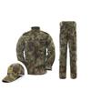Green Hunting Camouflage Ribstop Suit Blouse Cargo Pants Set With Hat