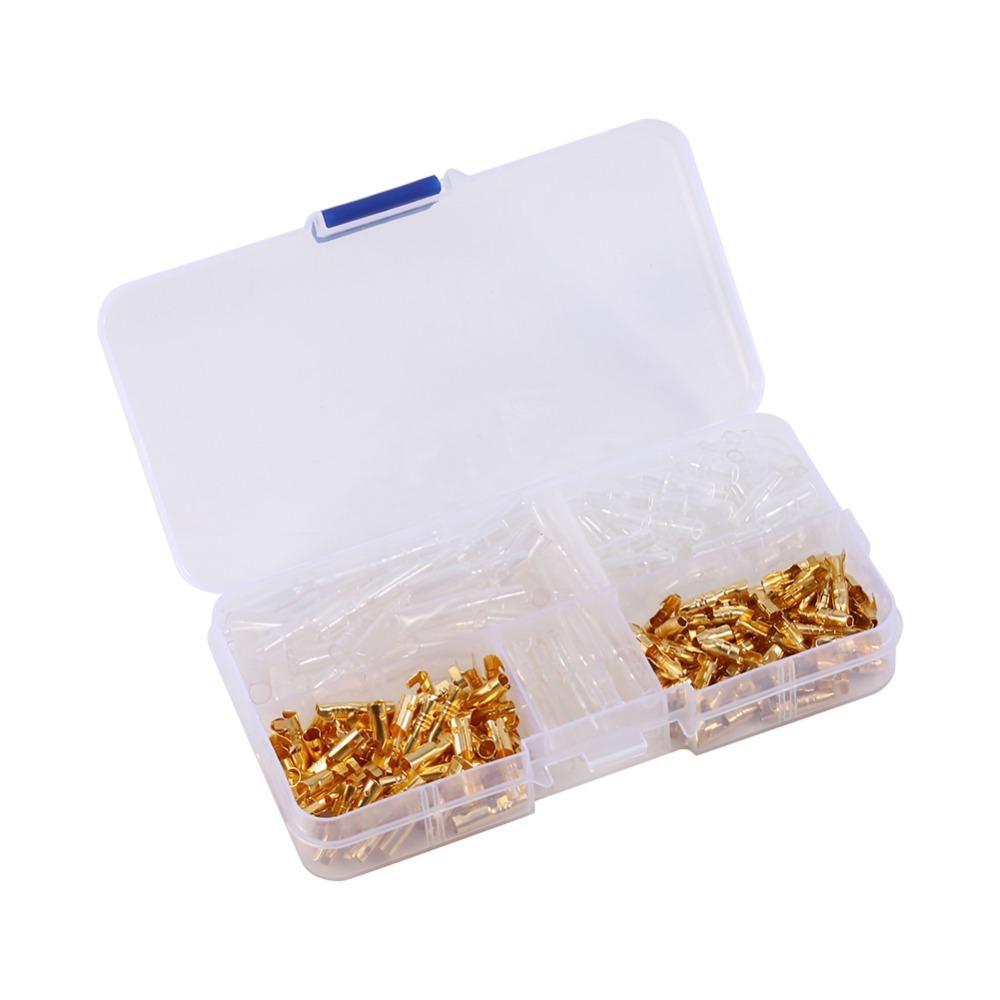 240Pcs Terminal Male & Female Bullet Connectors 3.5mm Size Electrical Terminals Electronic Projects