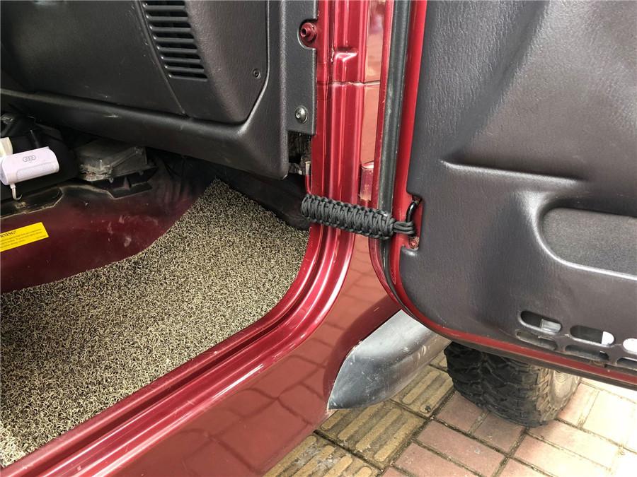 2PCS Black Polyester Door Limiting Heavy Super Duty Strap for Jeep Wrangler JK Y