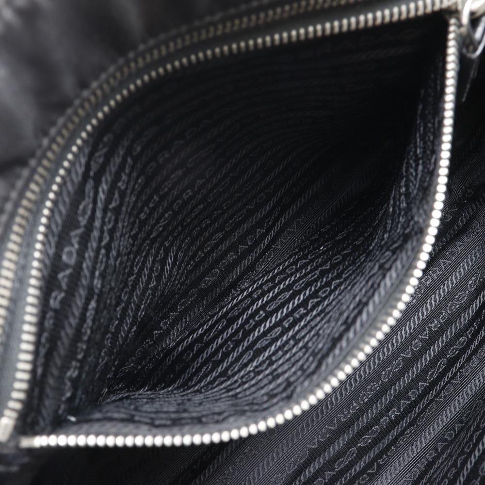 PRADA Tote Bag BR2311 NERO black Nylon/leather Women Used