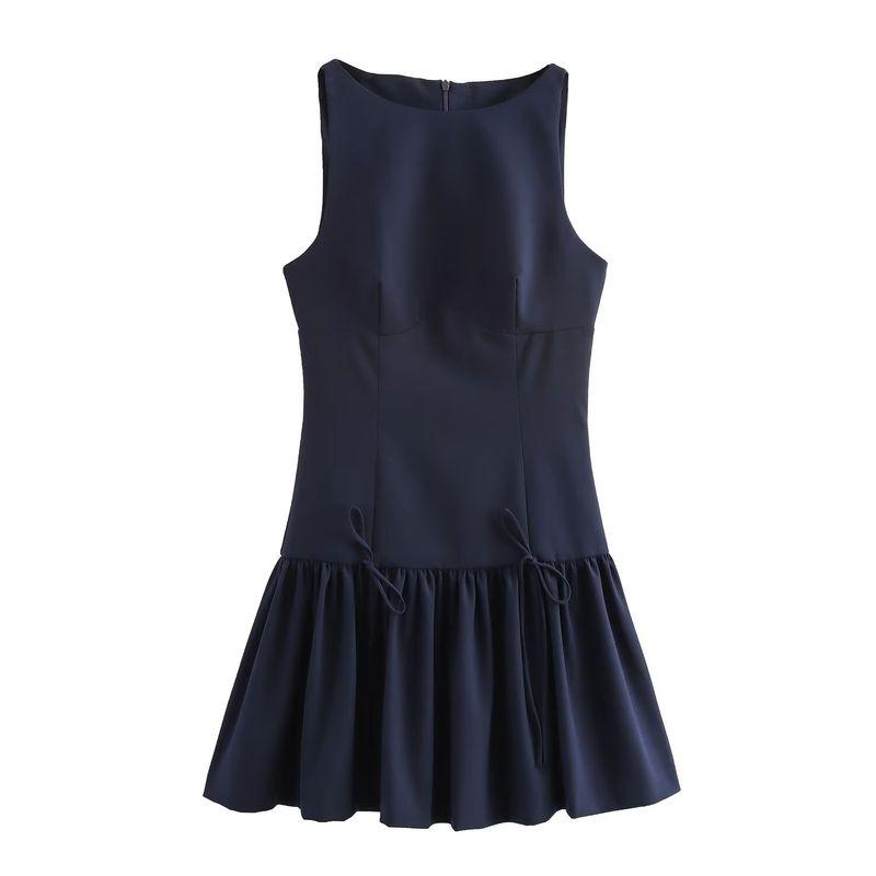 Kaslead New Arrival Women's Clothing Fashion Style Fashion Bowknot Decoration Mini Dress 3152278