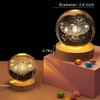 Universe Crystal Ball Night Light,2.4 Inch Glass Ball Night LED Lamp with Woodern Base,Decorations Gifts