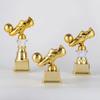 Football Match Golden Boot Award Trophy Plastics Soccer Trophies Football Shoe Award  Home Decor