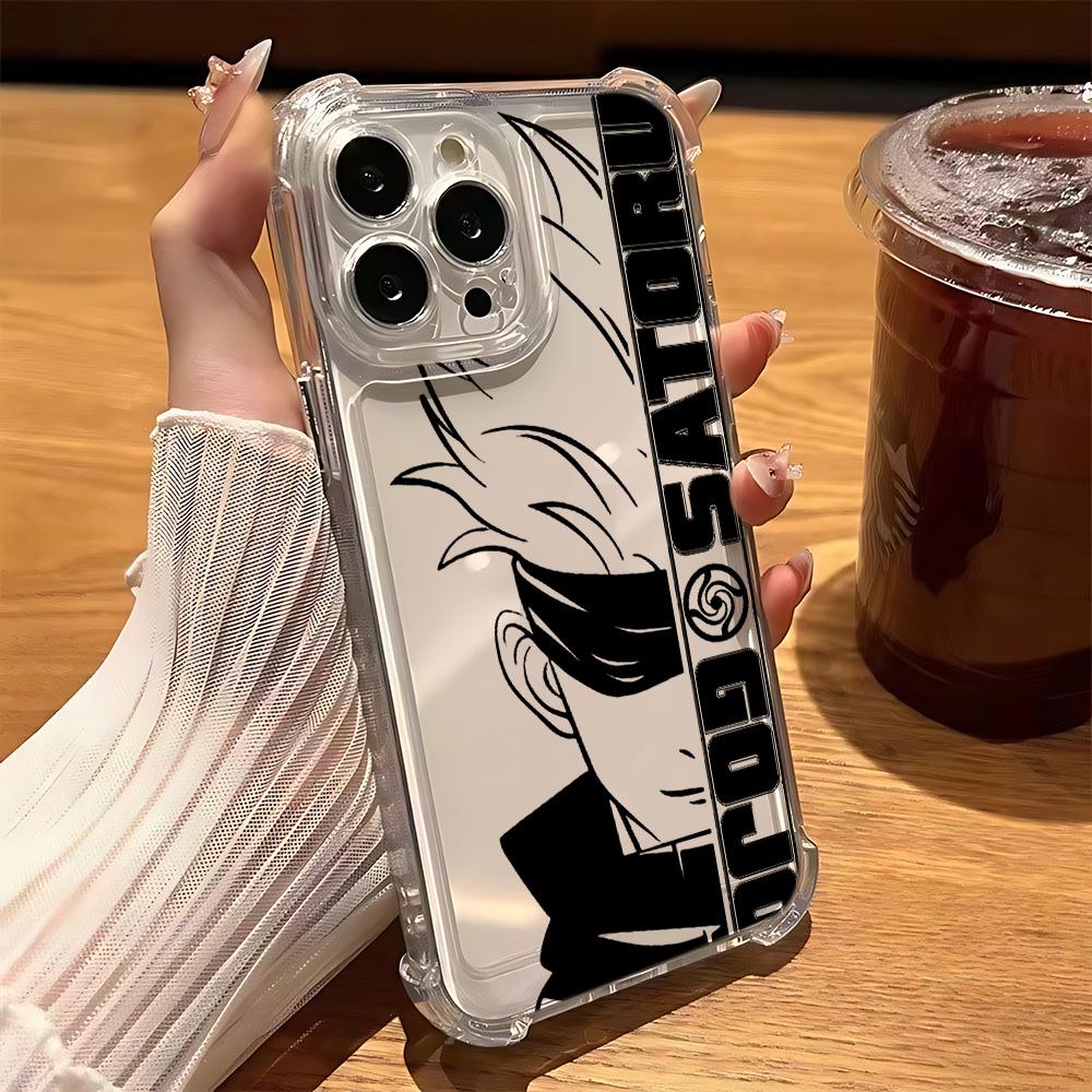 Чехол для телефона Jujutsu Kaisen Годжо для iPhone 17 Air 16 e 15 14 13 12 11 Pro Max Plus Mini SE 2020 2022 Ударопрочный чехол