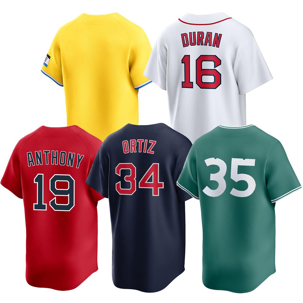 Men's Stitched Baseball Jerseys Blank Version 35 Garrett Crochet 19 Roman Anthony 34 David Ortiz 16 Jarren Duran S-3XL