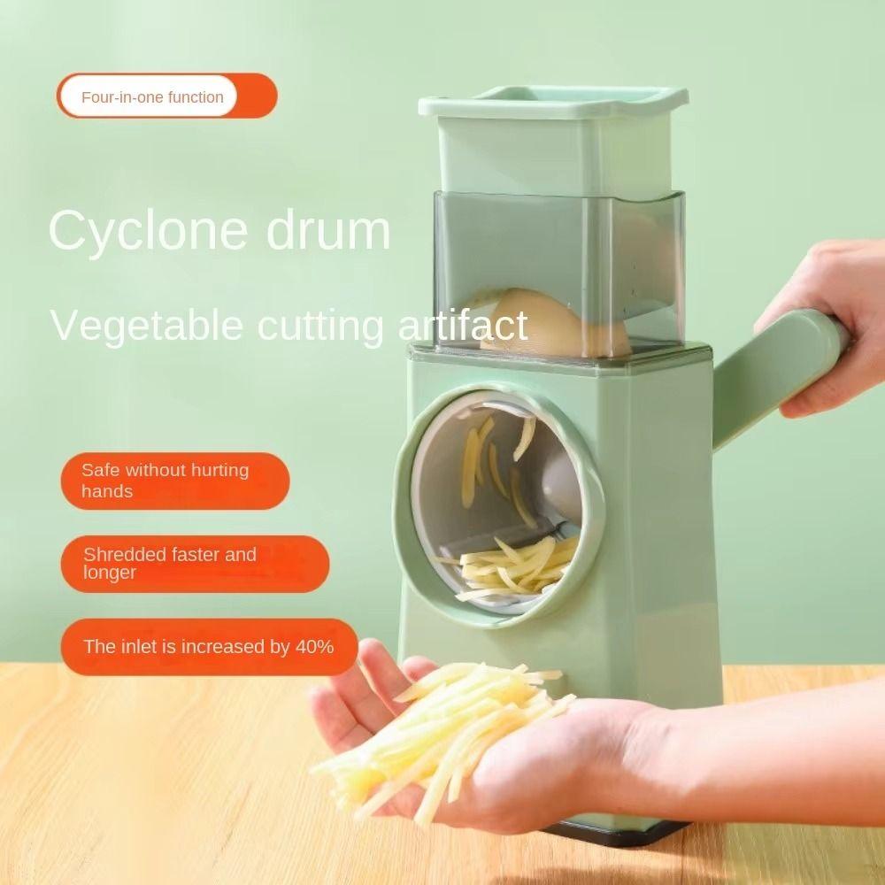 Vegetable Shredder Rotary Cheese Grater Manual Ice Shaved Machine Nut Grinder  Smoothies