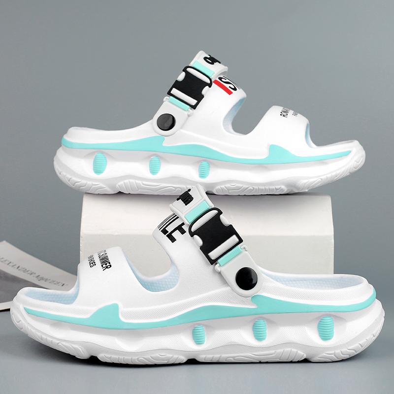 2025 Новые мужские уличные сандалии тапочки пляжные удобные толстые подошвы сабо мужская повседневная обувь садовая обувь мужские и женские пляжные сандалии