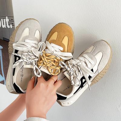 Кожаные кроссовки на платформе для женщин, немецкие тренировочные кроссовки, женская обувь, весна-лето 2025, новая спортивная и повседневная обувь, кроссовки Forrest Gump, кроссовки для папы