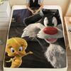 1PC Sylvester the Cat Print Flannel Blanket, High quality Comfortable for All Seasons, Home Decor, Warmth and Comfort, Perfect for Christmas Gifts