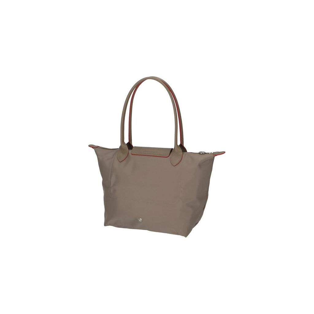 New LONGCHAMP Le Pliage Club Nylon Fabric Long Handle Shoulder Bag Trumpets Women's Brown 2605619P18