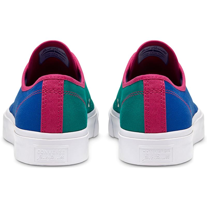 Converse Jack Purcell Trendy Comfort Low-Top Canvas Shoes Unisex Teal Green Pink
