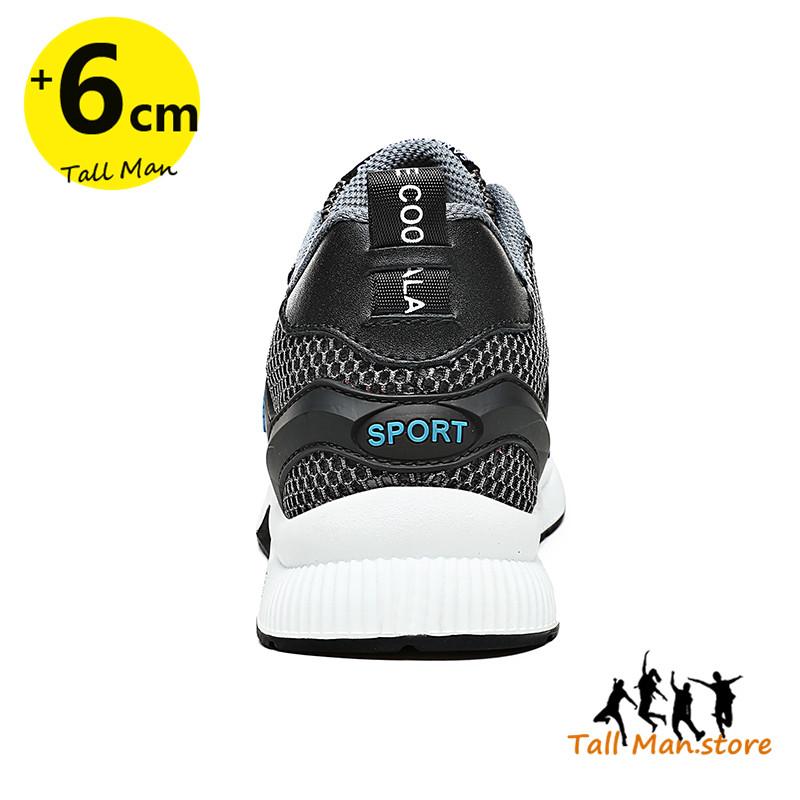 Men Sneakers Elevator Shoes Sports  Height Increase  Insole 6Cm Tall Man