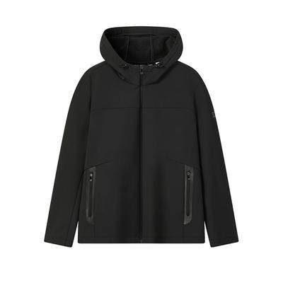 Fila Флисовая подкладка Теплая Модная Простая Классическая Базовая Спортивная Повседневная Универсальная Удобная Куртка с капюшоном Тканая Мужские куртки F61M543701FBK