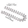 1pcs 1 Yard Length Rhinestone Chain Trim Marquise Shape Crystal Rhinestone Chain  For Accessories