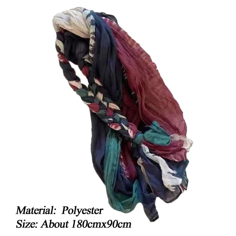 Handwoven Sunscreen Scarf Long Headscarf Shawl Fashion Accessory Beach Shawl Spring Summer