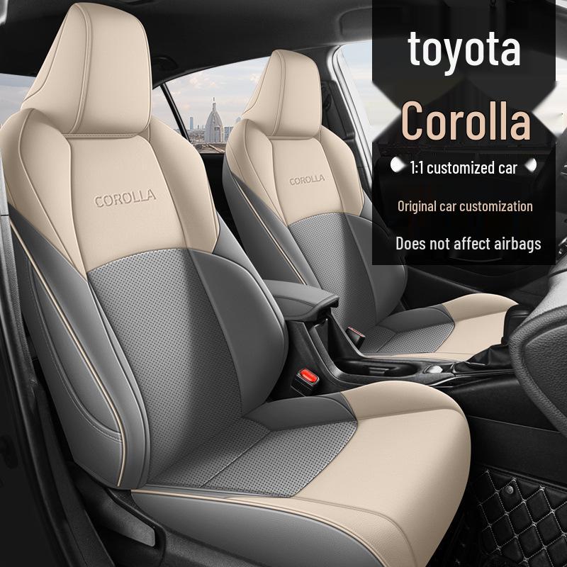 Универсальные всесезонные чехлы на сиденья для Toyota Corolla, подходят для моделей с двойным двигателем, полностью закрывающие подушки автомобильных сидений