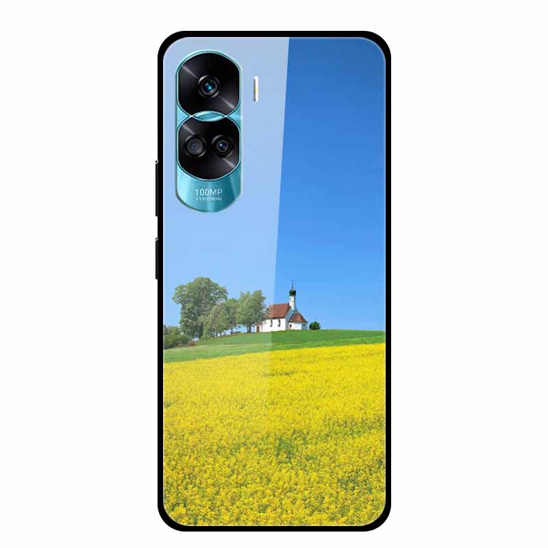 Чехол для Honor 90 Lite Honor90 Pro 5G Волк Кошки Закаленное Стекло Жесткие Чехлы для HuaWei HONOR 90 Pro 90Lite Защитный Роскошный Capa