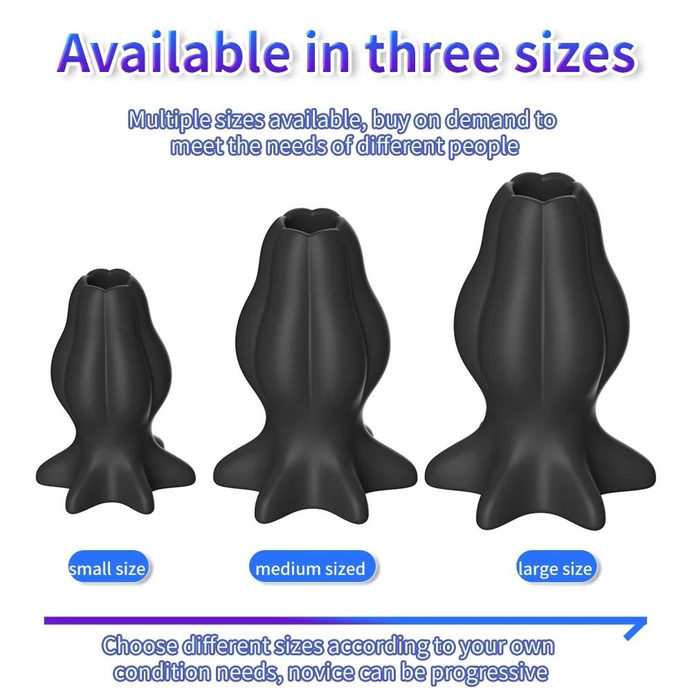 Silicone Anal Plug 3 Sizes Removable Butt Plug Stimulation Anus Masturbator G Spot Massage Dildo Sex Toys for Man Women